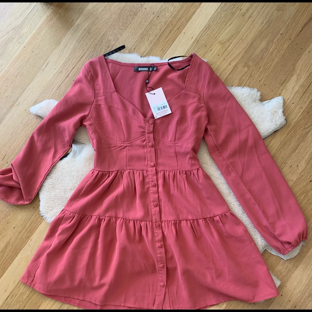 Missguided Tiered Smock Dress
